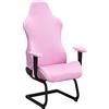 BTSKY Coprisedia da gioco elasticizzato, rosa, ergonomico, per sedia da ufficio, computer, giochi, sedia reclinabile, stile corsa (senza sedie)