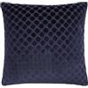 J Rosenthal & Son Soiree - Cuscino imbottito in velluto, motivo a pois jacquard, 43 x 43 cm, colore: blu navy, 100% poliestere