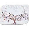 Albalù Bomboniera Icona Albero della Vita Stampata su Pelle e Retro in Legno, 10x14 cm, da Appendere o Appoggio Made in Italy