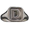 Empress Jewelry Anello da Uomo in Argento Massiccio Marchiato 925 Lettera D R002124 Empress