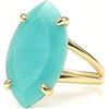 ANEMONE JEWELRY Marchesa Amazzonite Anello - 14k Oro Punta Solitario Anello - Dichiarazione Anelli Donna - Fidanzamento, Promessa, Sposa, Anello Pietra di Nascita - Moda Elegante e Regali per Lei