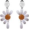 Handmade ORECCHINI MARGHERITE M'AMA NON M'AMA CON CLIPS