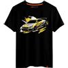 Magmatic - Maglietta C63 AMG Auto Sportiva per Uomo Unisex Bambino, Collezione Splash Car T Shirt Nera Premium 100% Cotone, Regalo Auto Sportiva, appassionato di Automobili, Fan di Auto