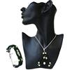 Generic The Mysterious Triangle Dark Jewelry Set with Jewelry Box