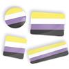 Generic LGBTQIA Non-Binary Pride Flag Orgoglio Non Binario bandiera dell'orgoglio perno