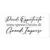 Arredi Murali Quadro Motivazionale da Parete - "Piccole Opportunità, Grandi Imprese" - Stampa su Tela Frase Ispirazionale - Arredo Ufficio, Studio, Casa