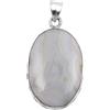 Generico Bohemian Blue Lace Agate Pendant Handmade 925 Sterling Silver Natural Gemstone Jewelry Gift For Her