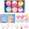 Generisch Bombe da bagno con sorpresa per bambini, set di palline da bagno con sorpresa, con 6 bracciali, set regalo per ragazze e ragazzi, bombe da bagno per bambini, regalo di compleanno (6 pezzi)