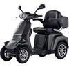 VELECO GRAVIS - Scooter Disabili a 4 ruote - Completamente assemblato e pronto all'uso - Sicuro e stabile - Illuminazione completa a LED - Ampio deposito e portabicchieri(GRIGIO)
