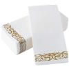 WESIEVYA Tovaglioli Monouso Antipolvere Color Oro 25 Pezzi, Tovaglioli Decorativi per Feste, Forniture per Tavola in Casa e Ristorante, Adatti per Pranzi, Ricevimenti e Tea Party