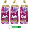 Beni Culinari 3 X Soft XXL Ammorbidente Concetrato Sogni di Passione - Ammorbidente concentrato - Lavaggio Lavaggio Lavaggio 95 lavaggi 2 litri + Beni Culinari Portachiavi 0