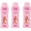 Generico 3 Pezzi Gel da bagno Tulipan negro Baci alla fragola Intensamente Profumato 650 ML