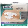 Soffisof Air Dry Pannoloni con Cintura Maxi M - 60x Pannoloni per Anziani - 4 Confezioni da 15 Pezzi, Assorbenza fino a 9 Gocce - Ausili Incontinenza Uomo e Donna