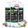 BiOHY - Detergente per pavimenti per stazione robot, con profumo primaverile (3 x 1 litro), detergente concentrato per tutti i tipi di pulizia e robot aspirapolvere con funzione bagnata, a bassa