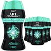 Lenor Unstoppables, profumo di biancheria in perle per bucato, 66 lavaggi (154 g x 6), aerea, freschezza non stop fino a 12 settimane di stoccaggio