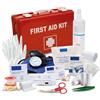 DETERMONDO Kit Pronto Soccorso con Allegato 1 Conforme al DM 388/DL81 per Aziende oltre 3 Dipendenti Cassetta Rigida con Staffa da Muro Formato Professionale Made in Italy