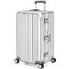 Travelhouse London, valigetta rigida in alluminio, con telaio in alluminio, diverse misure e colori, T1169, argento, Großer Koffer XL, Valigia