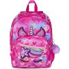 SJ GANG STYLE JAM GANG Zaino Scuola Zaino Doppio Scomparto SJ Ever, Fucsia, Zaino Doppio Scomparto e Tasca per Borraccia, 30 L, Zaino Scuola Elementare e Media, Zaino Bambina