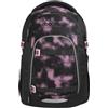 Coocazoo Mate - Zaino per la scuola, ergonomico, regolabile in altezza e dimensione, con cintura toracica e cintura in vita, Pink Illusion - Nero e rosa, Pink Illusion