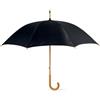 eBuyGB Ombrello classico unisex con manico in legno, apertura manuale, per matrimonio, taglia unica, 1269813, Nero, 90cm Length 105cm Span, Classico