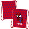 Wanapix | Sacca Bambino Personalizzata | Zaino con Nome | Impermeabile | Borsa Bambini Scuola/Asilo/Viaggi/Sport | Per lavatrice e asciugatrice | Spider Hero | 27x33cm