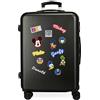 Disney (DIYL9 Valigia media rigida 68 cm Have a good day Mickey Nero