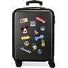 Disney Have a good day Mickey Trolley cabina Nero 37x55x20 cms Rigida ABS Chiusura a combinazione numerica 34L 2,6Kgs 4 doppie ruote Bagaglio a mano