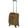 Or&My Trolley Semi-Rigido 50x33x23 cm in Poliestere Resistente Espandibile con 4 Ruote Doppie Rimovibili - Valigia Bagaglio a Mano da Cabina per Viaggi Brevi e Weekend (Mod.214-2, Sabbia)
