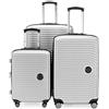 Hauptstadtkoffer Mitte - Set valigie 3 pezzi, valigia cabina 55 cm, valigia media 68 cm, valigia grande 77 cm, valigie rigide ABS, serratura TSA + Etichetta bagaglio digitale, Bianco opaco