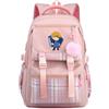 LKY STAR Unisex Blue Lock Zaino con Ciondolo in Peluche e Distintivo Carino Donna Ragazze Grande Capacità per la Scuola Viaggio Casual Backpack per Studenti