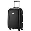 HAUPTSTADTKOFFER - Wedding - Bagaglio a mano Valigia Trolley da Cabina rigido TSA ABS 4 ruote, 55 cm, 42 litri, Nero