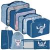 ARDITEX Lilo & Stitch - Set da viaggio per bagagli, 8 pezzi, Lilo & Stitch