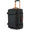 NPLE Zaino Trolley Ibrido da Viaggio, Bagaglio a Mano, Convertibile Zaino/Valigia, Nero, Poliestere, 55x35x20cm, con Ruote Scorrevoli e Chiusura TSA (Bagaglio a mano 55x35x20cm, Black Orange)