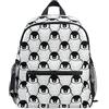 ALAZA Zaino per la scuola per bambini con cinghia toracica, borsa per libri per studenti con unicorno colorato per ragazzi e ragazze, Pinguini 009, One Size, Zainetto