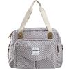 Béaba, Borsa Fasciatoio Genève II, Borsone per Pannolini, Materassini per il Cambio dei Neonato, Modulabile, Taschino Isotermico per pasti, Sistema di aggancio al Passeggino - grigio/Corail