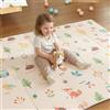 CASABEL tappeto gioco per bambini, morbido, 180x150cm, motivo animali