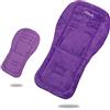 Wonder Kids Coprisedile in pile per passeggini e passeggini per neonati, imbottiture per carrozzine e carrozzine, universale, double-face, colore: viola 80 x 32