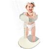 Eyoulife Supporto per doccia per bambini, 4 livelli, regolabile in altezza, doppio antiscivolo, supporto per bambini, 6-36 mesi