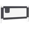 vidaXL Sponda Letto Sicurezza Bambini Grigio Scuro 160x25 cm Tessuto