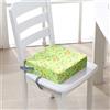 FANSU Rialzo da Sedia per Bambini, Cartone Animato Animale Smontabile Cuscino Seduta per Sedia Cuscino Alzasedia con Cinghie Lavabile per Seggioloni Alza Sedia (32x32x8cm,cavallo di Troia)