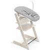 Stokke Sedia Tripp Trapp di Stokke (Whitewash) con Newborn Set (Grigio) - Per neonati fino a 9 kg - Confortevole, sicuro e facile da usare