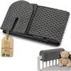 Totsy Baby Fodera per Protezione Bordi Letto per Letti Bambini 90 cm - Protezione per Telaio Letto Lettino Protezione anticaduta Box Letto a Molle sponda Letto Protezione Bordi Oeko-Tex Grigio