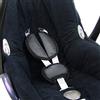 BambiniWelt by Rafael K. BAMBINIWELT - Set di imbottiture universali per seggiolino auto, compatibile ad esempio con Maxi Cosi Cybex (grigio scuro)