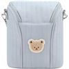 CoudarTitie Borsa Termica per Il Latte, Supporto Isolato, Tracolla Rimovibile, Organizer Elegante, Borsa per Il Lavoro, Blu, Taglia unica bambino