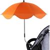 Generisch Ombrellone parasole per passeggino - protezione UV 50 + / 66 cm di diametro - ombrello flessibile con supporto universale per tubi rotondi e ovali