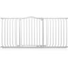 Safetots Cancelletto di Sicurezza con Parte Superiore Incurvata, 152cm - 161cm, Bianco Opaco, Montaggio a Pressione, Cancelletto per Bambini per Porte, Corridoi e Spazi Stretti, Barriera di Sicurezza