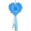 baby idea Babysanity - Fiocco Nascita Bimbo Grande a Forma Di Cuore Coccarda Nascita in Tulle Perfetta per Interno ed Esterno Dimensioni 110x55 Cm (fiocco cuore azzurro)