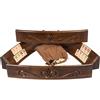 Senza marchio Set rummy ovale premium piastrelle in legno massello fatte a mano classiche...