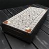 Senza marchio Set Backgammon Classico Fatto a Mano X Grande Tavola di Legno 19,6", Idea...