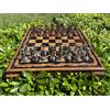 Senza marchio Antico Set Scacchi Impero Romano 100% Tavola Legno Artigianale 🎁 Regalo per ...